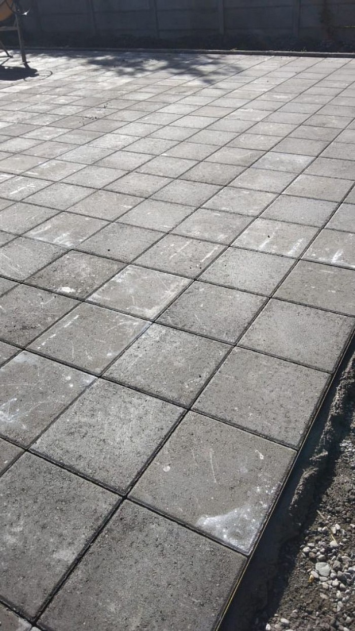 Instalación de pastelones obra BCI Quellón